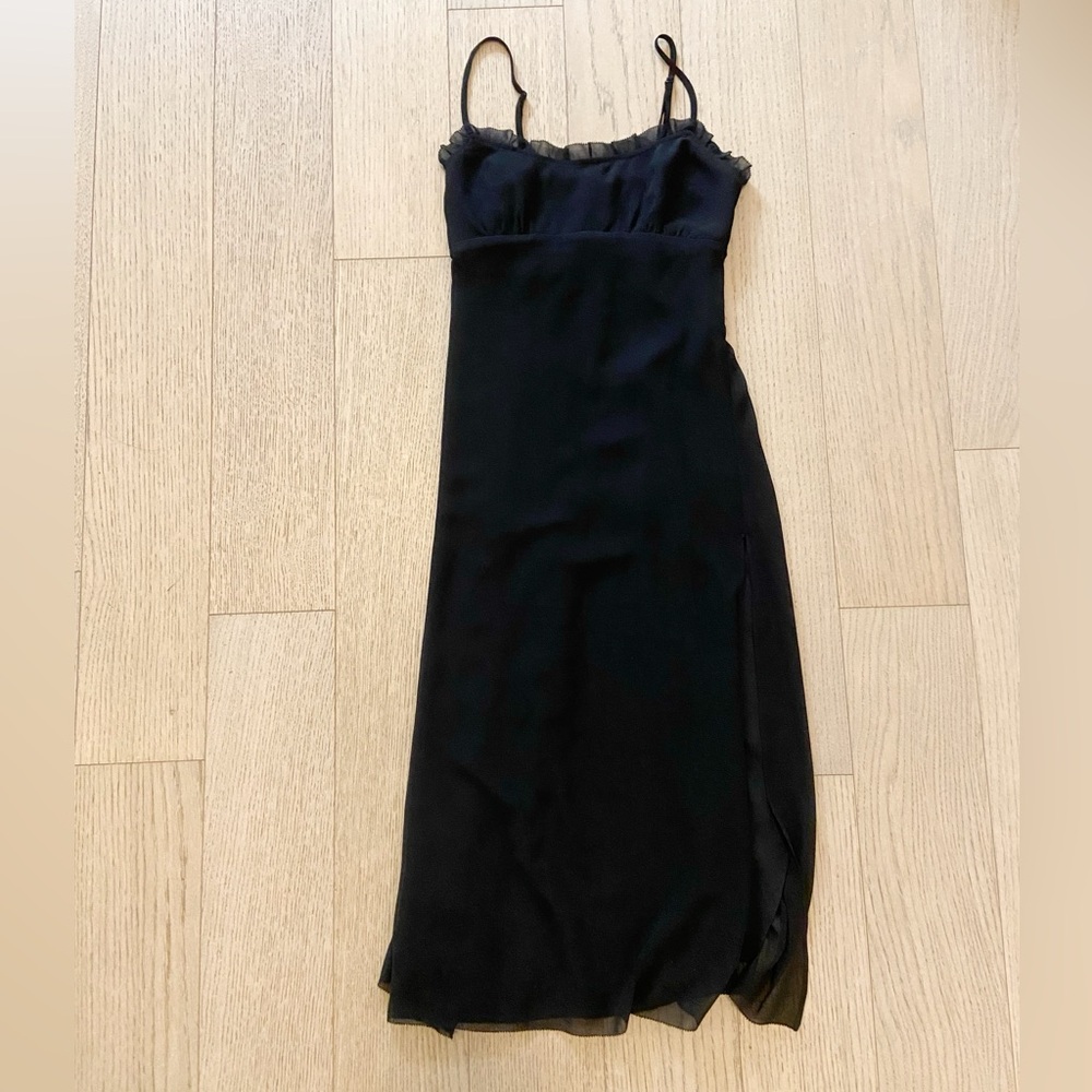 Aritzia Black Midi Dress